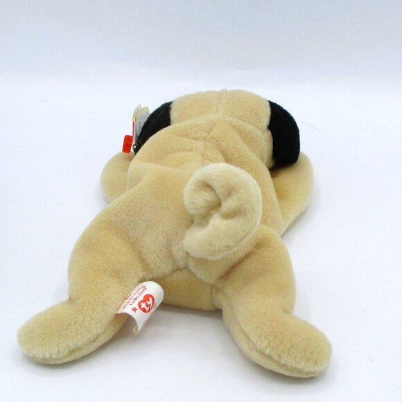 Ty Beanie Baby Pugsly The Pug Dog Plush 1996 Vintage Collectible Stuffed Animal - Picture 4 of 4